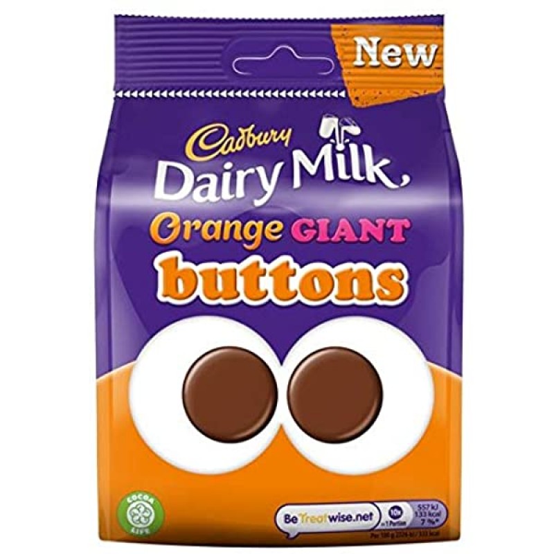 Cadbury - Dairy Milk Orange Giant Buttons  