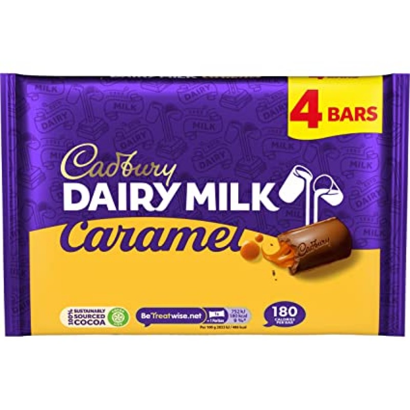 Cadbury - Dairy Milk Caramel Multipack 4  