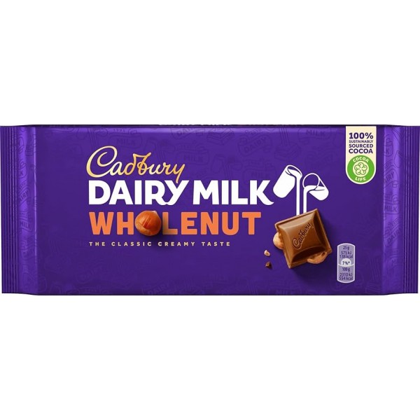 Cadbury - Dairy Milk Wholenut 180g