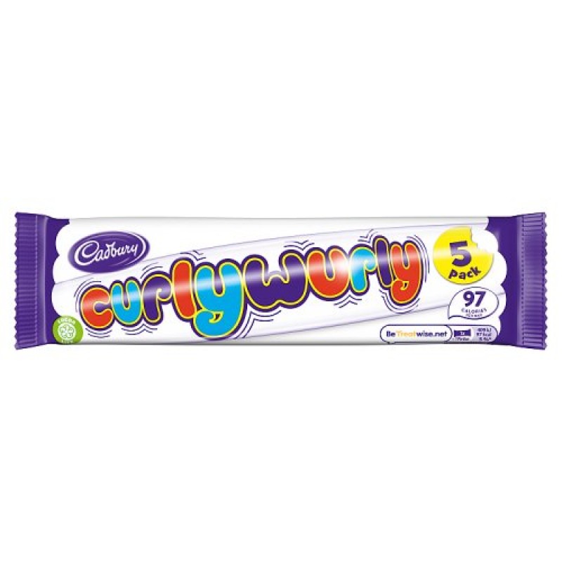 Cadbury - Curlywurly Milk Chocolate Bars Multipack 5 
