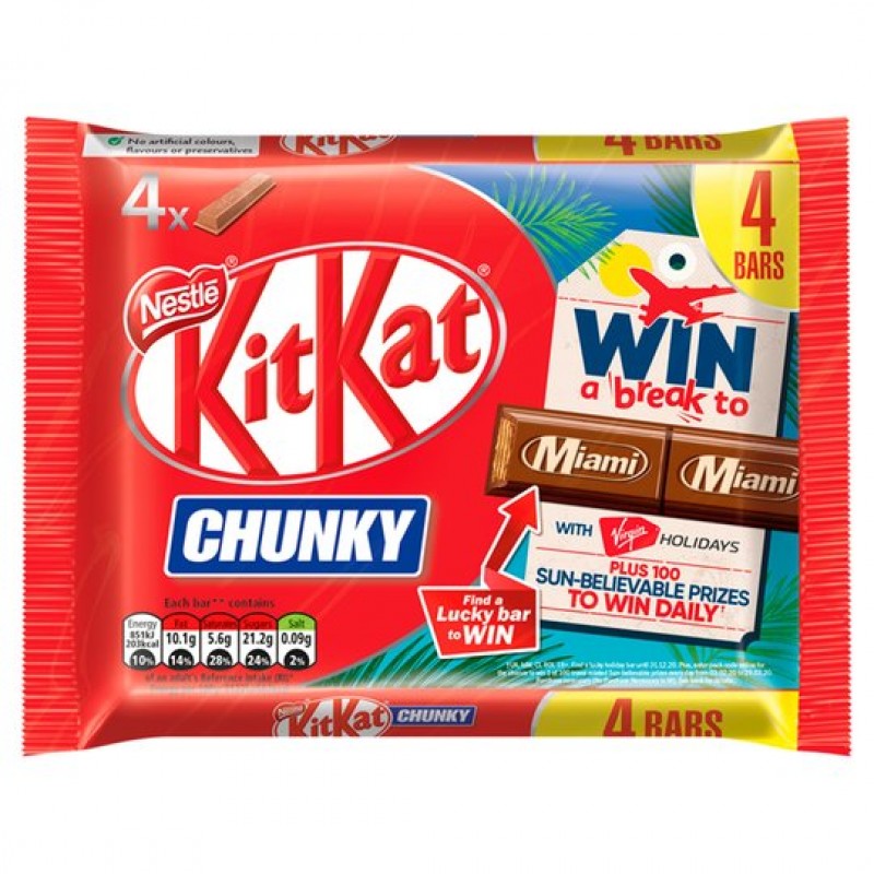 Nestle - KitKat Chunky Multipack 4  