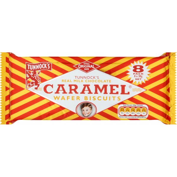 Tunnock’s - Caramel Wafer Biscuits 8 pk