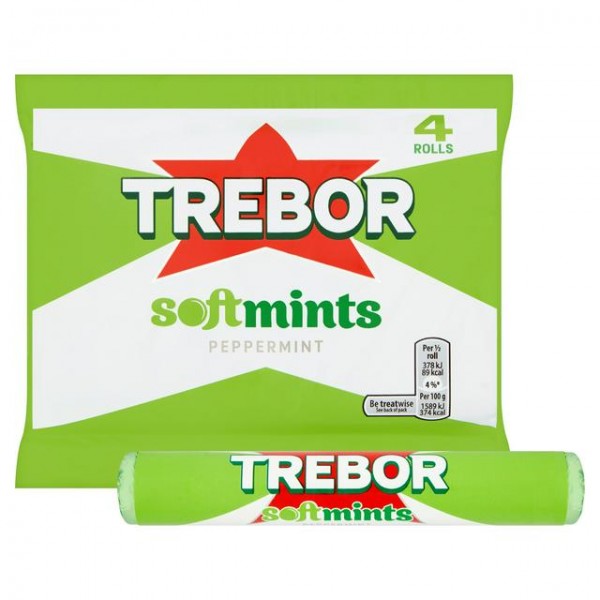 Trebor -  Soft Mints Peppermint 4 pack 