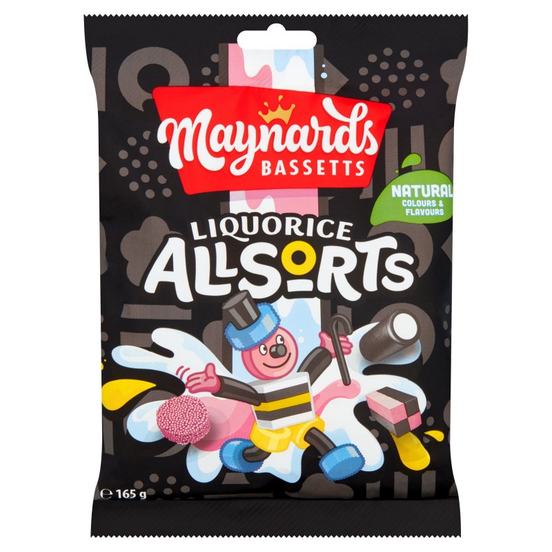 Maynards Bassetts - Liquorice Allsorts Bag sweets 
