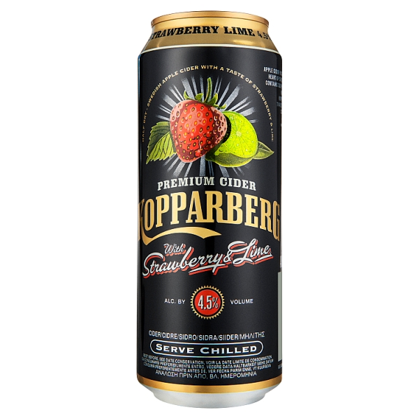 Kopparberg - Premium Cider with Strawberry & Lime 4.5 % Vol 500 ml 