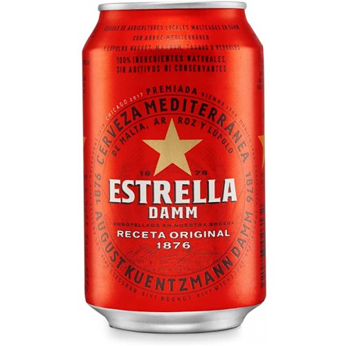 Estrella Damm - Beer 5.4 % Vol 330 ml