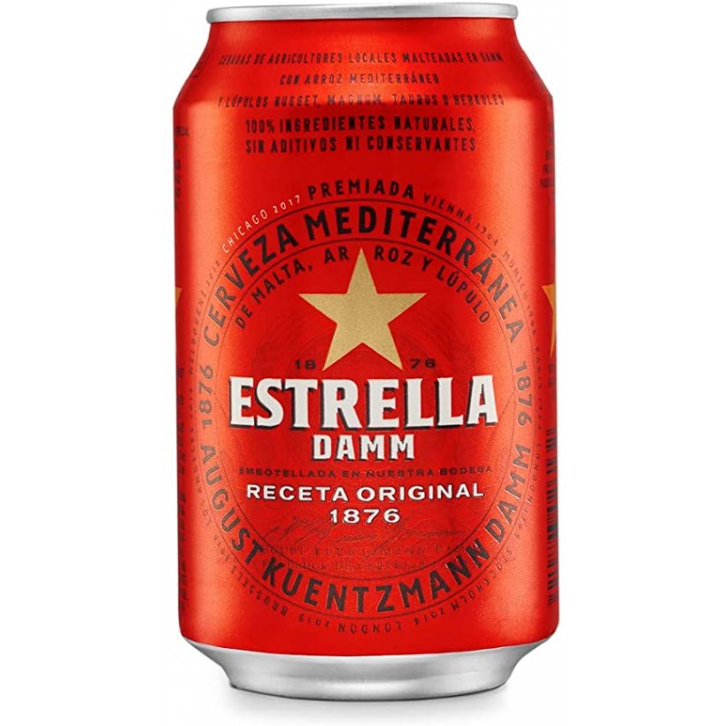 Estrella Damm - Beer 5.4 % Vol 330 ml