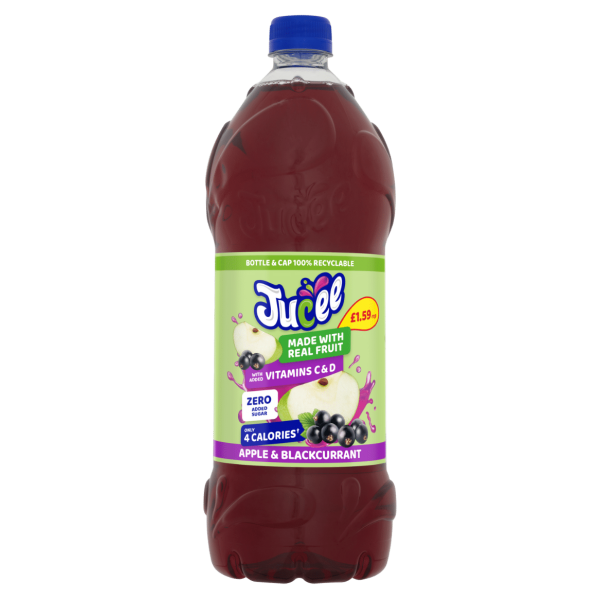 Jucee - Apple & Blackcurrant Cordial Drink 1.5 L