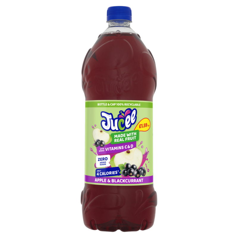 Jucee - Apple & Blackcurrant Cordial Drink 1.5 L