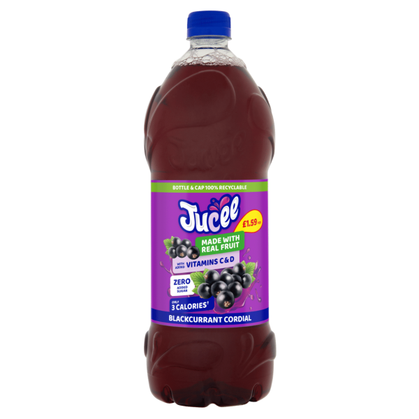 Jucee - Blackcurrent Cordial Drink 1.5 L