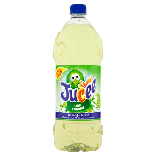 Jucee - Lime Cordial No Added Sugar Drink 1.5 L