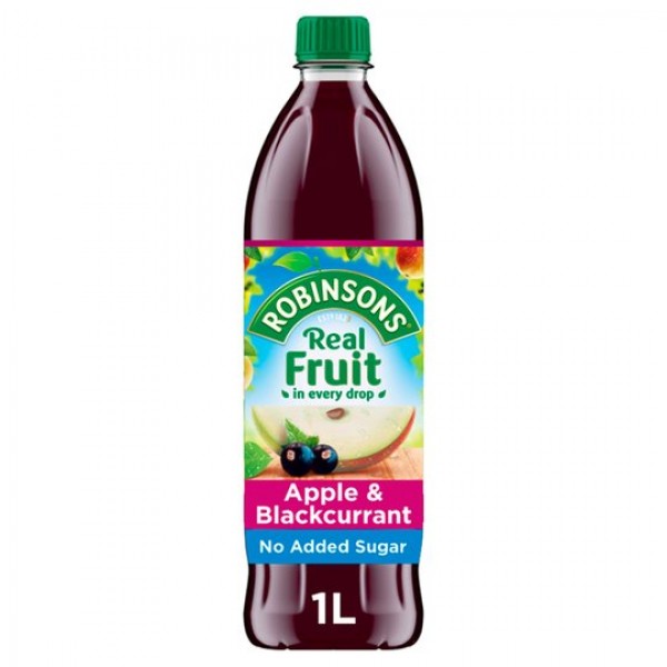 Robinsons - Apple & Blackcurrant Squash No Added Sugar 1 L