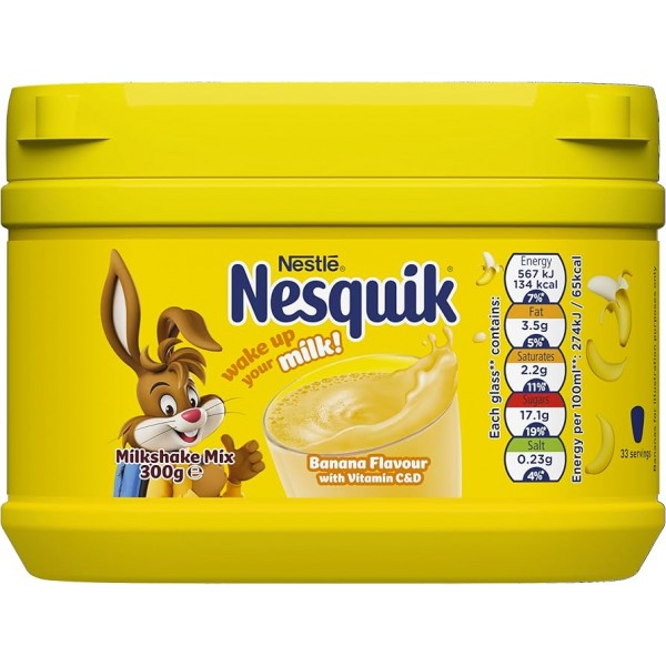Nestle - Nesquik Banana Flavour Milkshake Mix 