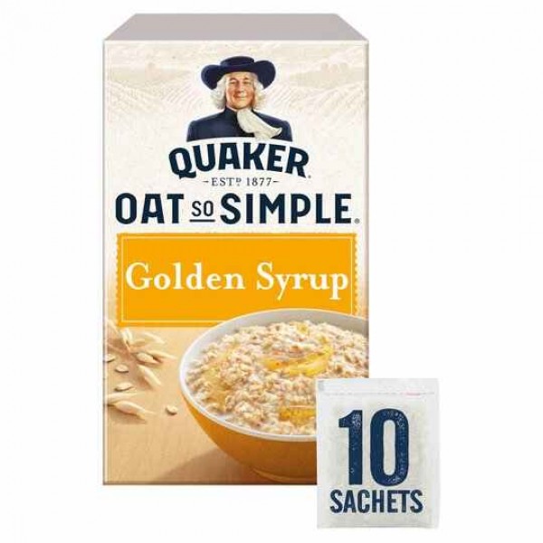 Quaker - Oat So Simple Golden Syrup Porridge Sachet 10 x 36 g