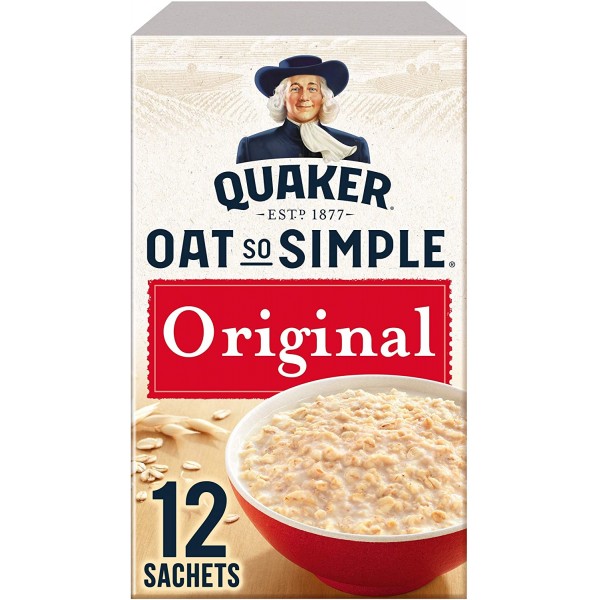 Quaker - Oat So Simple Original Porridge Sachet 12 x 27 g