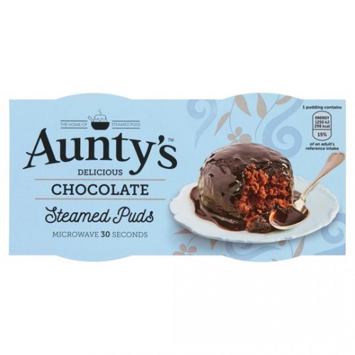 Aunty’s - Chocolate Steamed Puds 2 x 95 g 