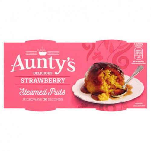 Aunty’s - Strawberry Steamed Puds 
