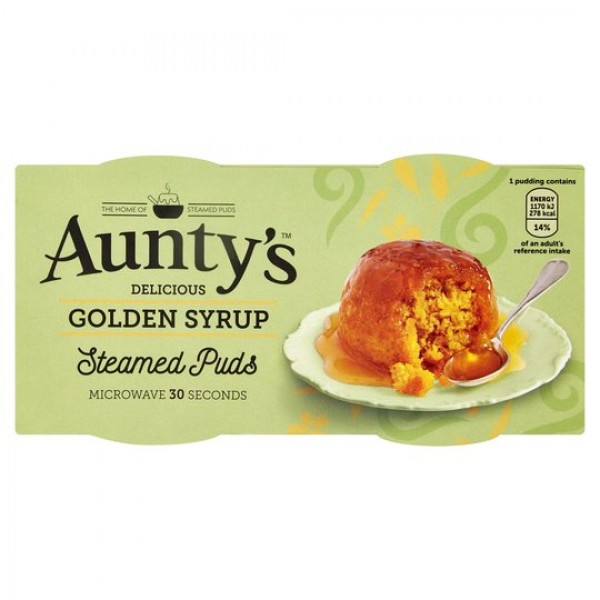 Aunty's - Golden Syrup Steamed Pudding 2 x 95 g