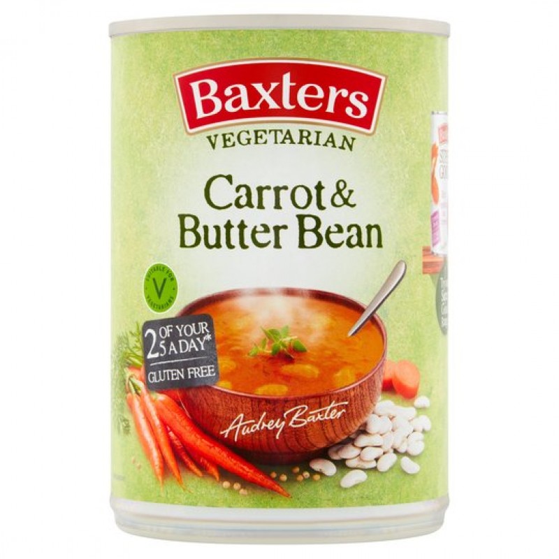 Baxters - Vegetarian Carrot & Butter Bean Soup 400 g 
