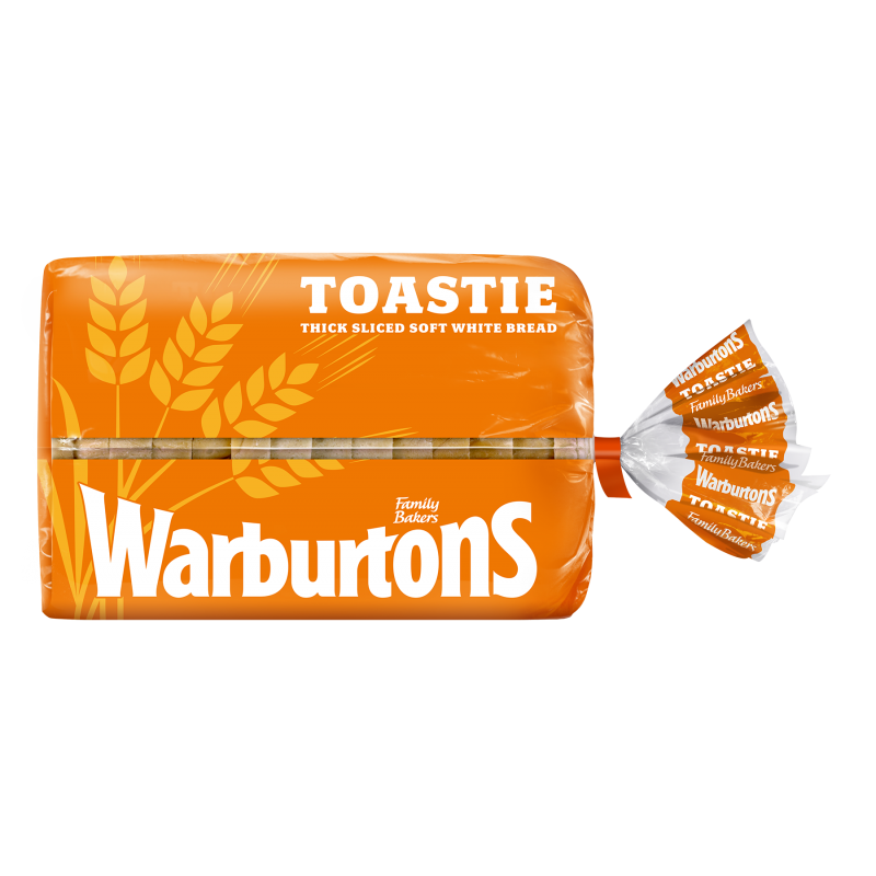Warburtons - Toastie Thick sliced White Bread 800g