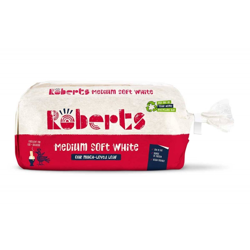 Roberts - Medium Slice White Bread 800 g