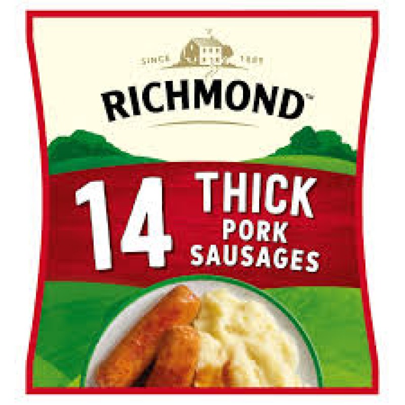 Richmond - 14 Thick pork sausages 