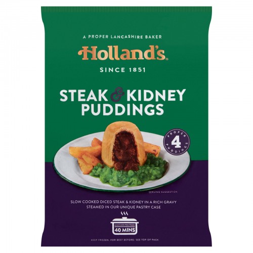 Holland’s - 4 Steak & Kidney Puddings