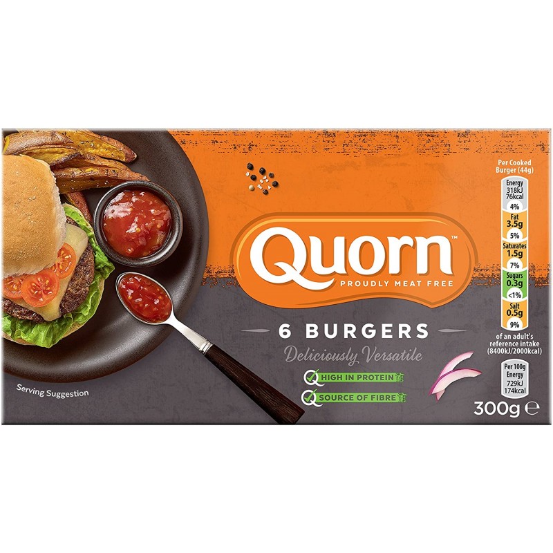 Quorn - 6 Burgers 300 g