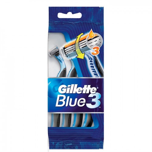 Gillette - Blue 3 Smooth Disposable Razors 5 Pack