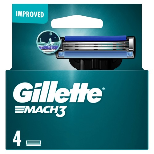 Gillette - Mach3 Razor Blades Refill 4 Pack 