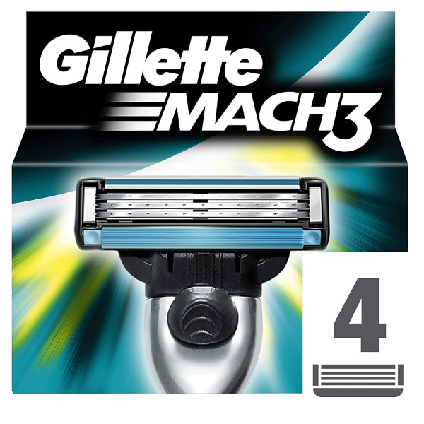 Gillette - Mach3 Razor Blades Refill 4 Pack 