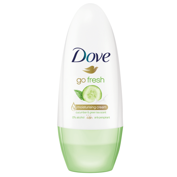 Dove - Go Fresh 0% Aluminium Cucumber & Green Tea Deodorant Roll On 50 ml 